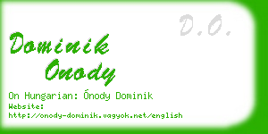dominik onody business card