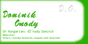 dominik onody business card